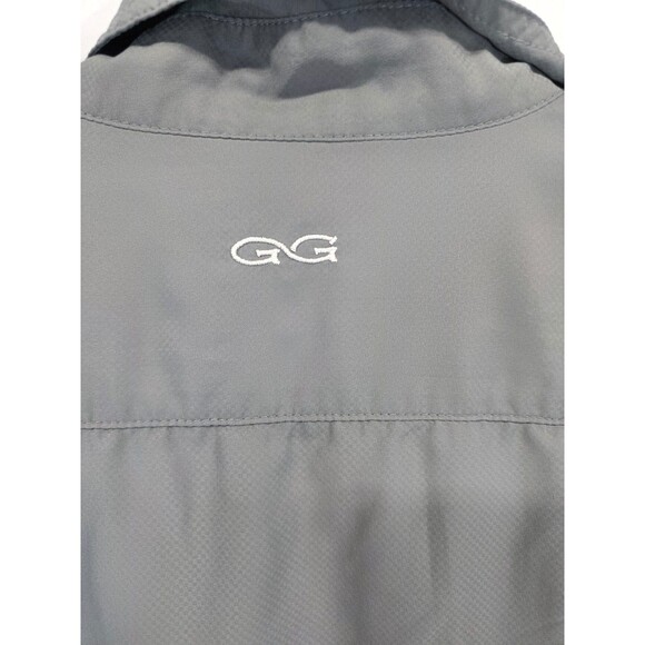 Game Guard Shirt Mens L Gray Button Up Camp Fishing Hunting Vented GG - Picture 14 of 15